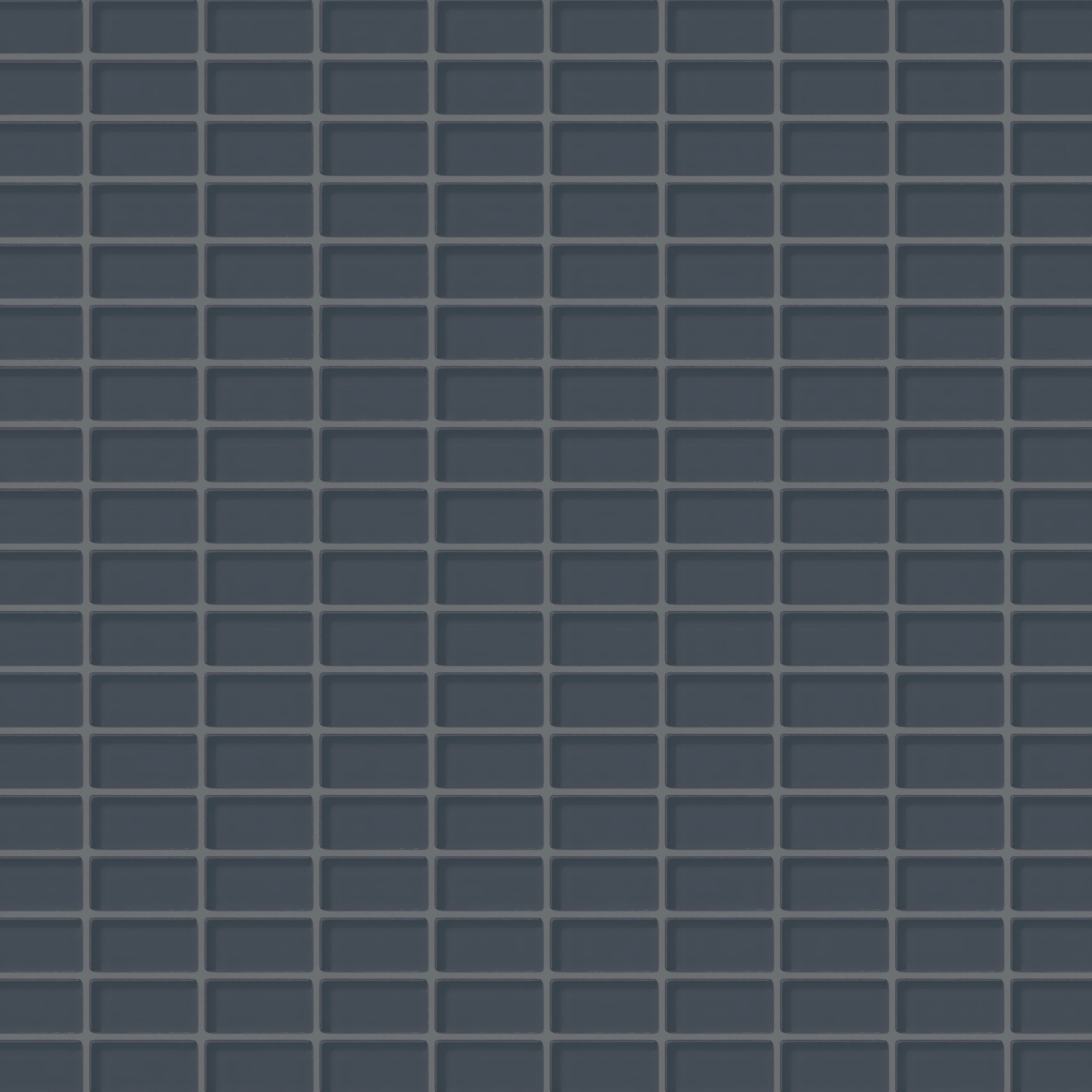 1x2 Straight Set Sheeted Glass Mosaic Tile in Junco Gloss