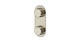 Foundry Two Handle Wall Mount Shower Trim with Barrel Knob Handles in French Nickel
