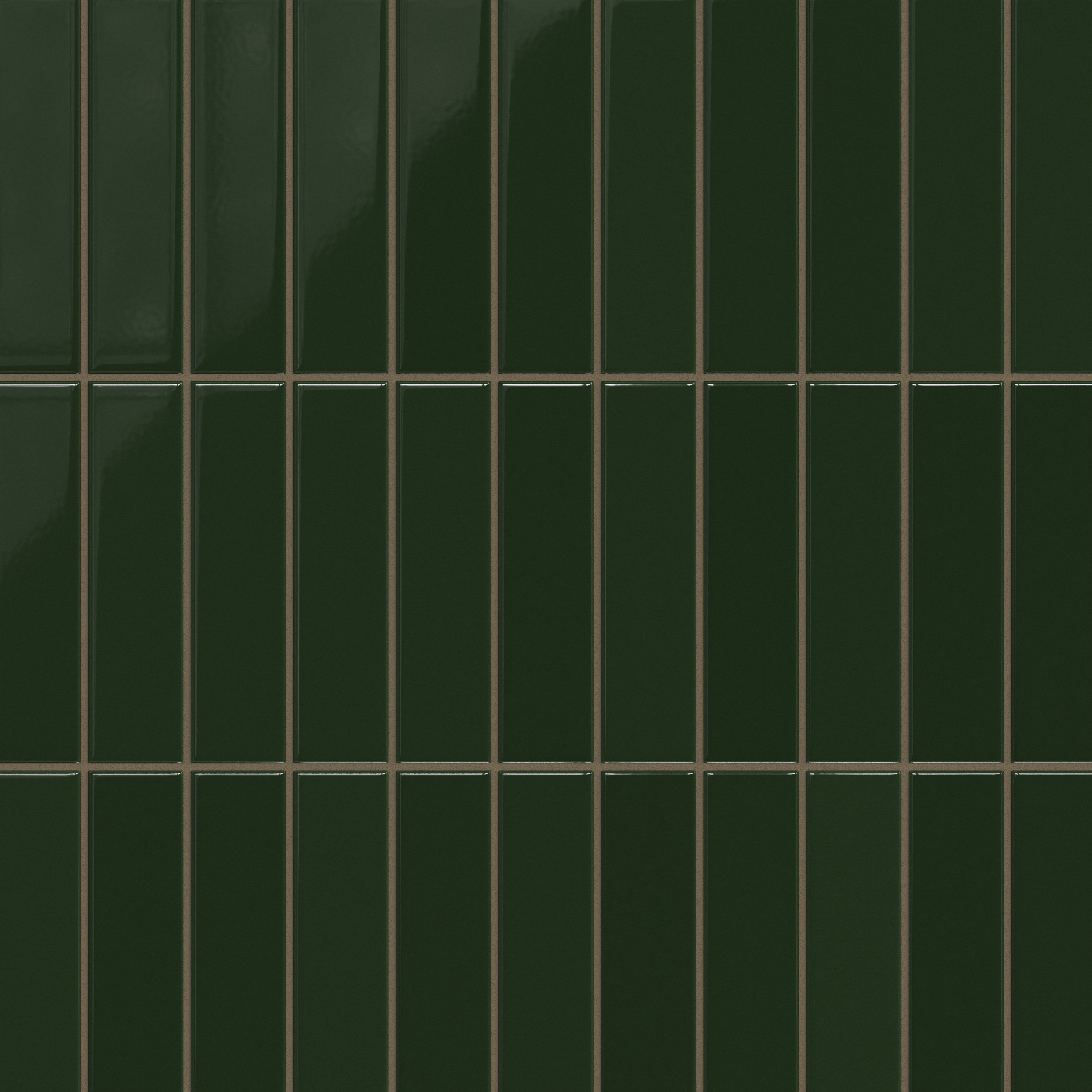 2x8 Original Ceramic Tile in Hunter Green Matte - Fireclay Tile