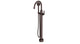 Emerson One Handle Floor Mount Gooseneck Bath Trim with Hand Shower and Classic Lever Handle in Architectural Copper