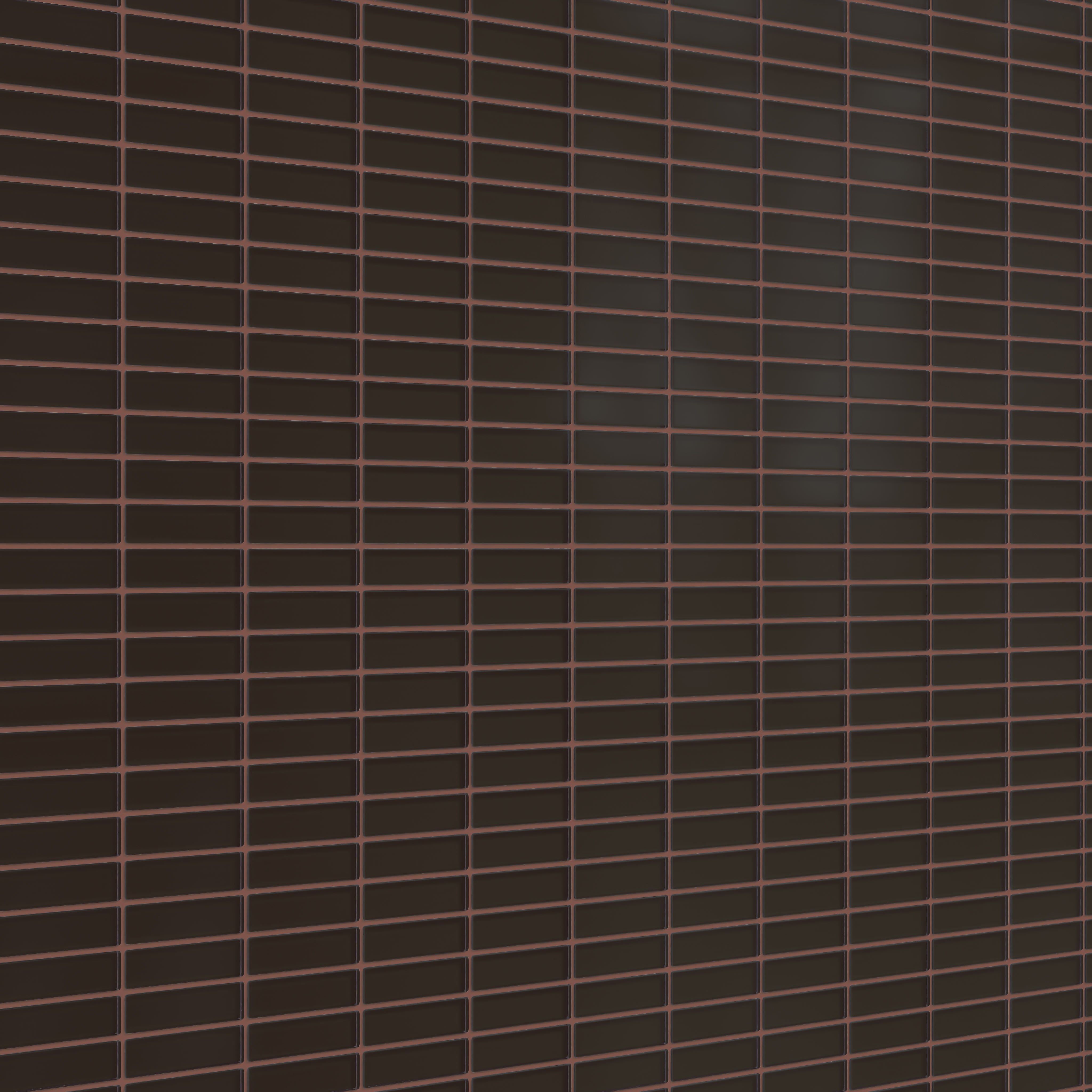 1x4 Straight Set Sheeted Glass Mosaic Tile in Nighthawk Matte