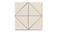 6" Triangle Original Ceramic Tile in Ivory Matte