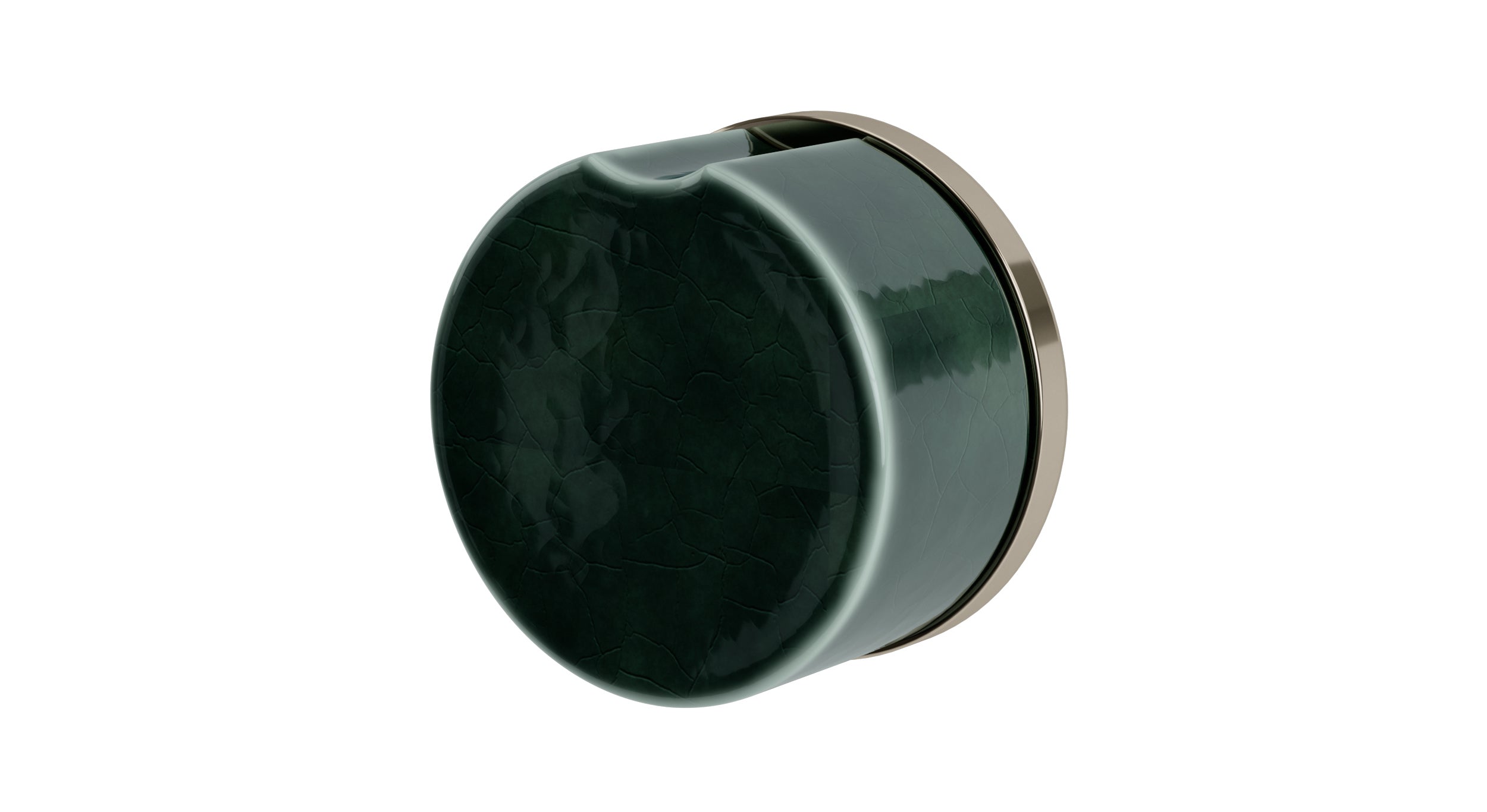 Foundry One Handle Wall Mount Diverter/Volume Control Shower Trim with Groove Ceramic Knob Handle in Polished Nickel