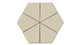 Hexite Original Ceramic Tile in Dolomite Matte