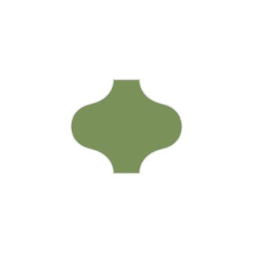 Paseo Original Ceramic Tile in Kelp Matte