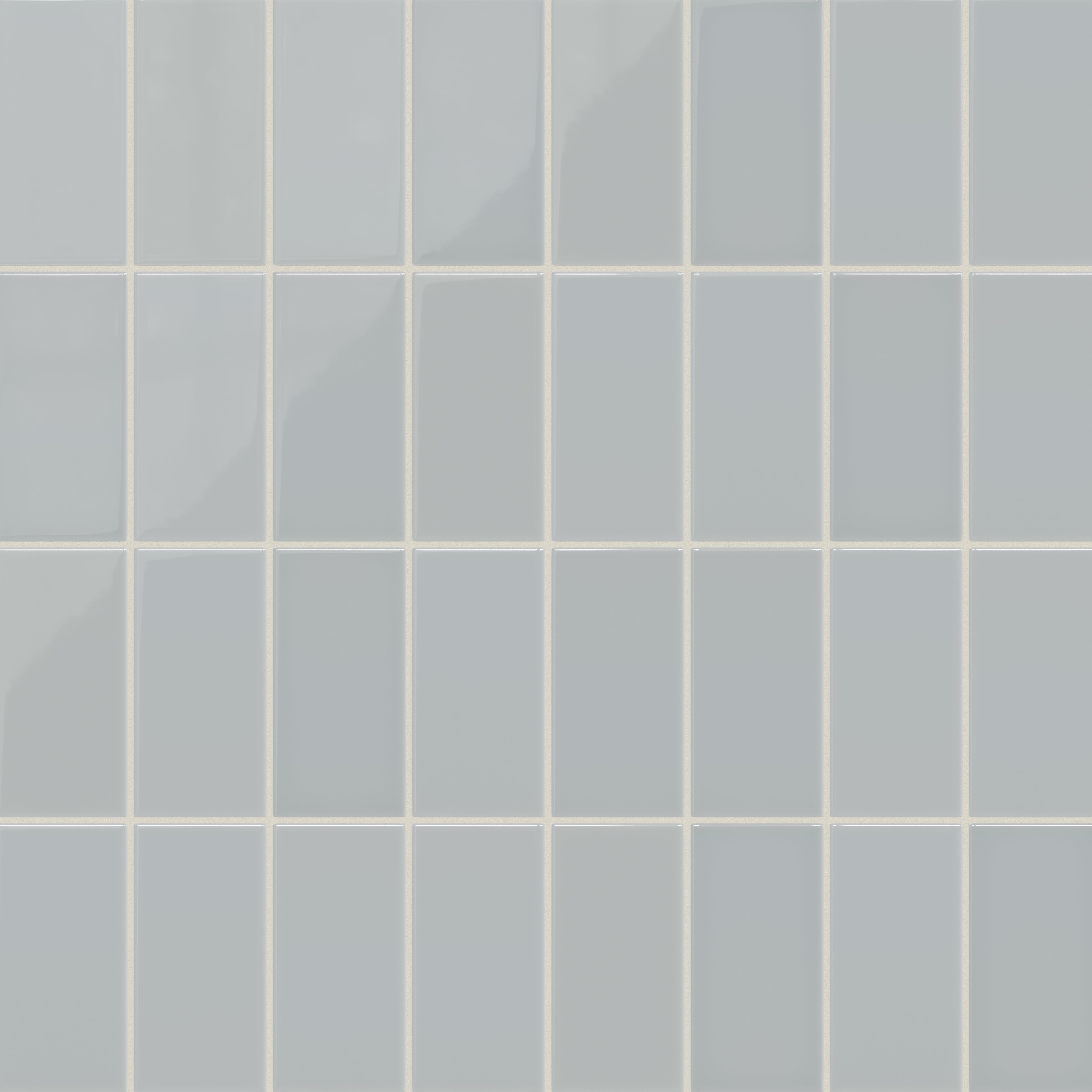 3x6 Natural Press Ceramic Tile in Alberta Blue Gloss