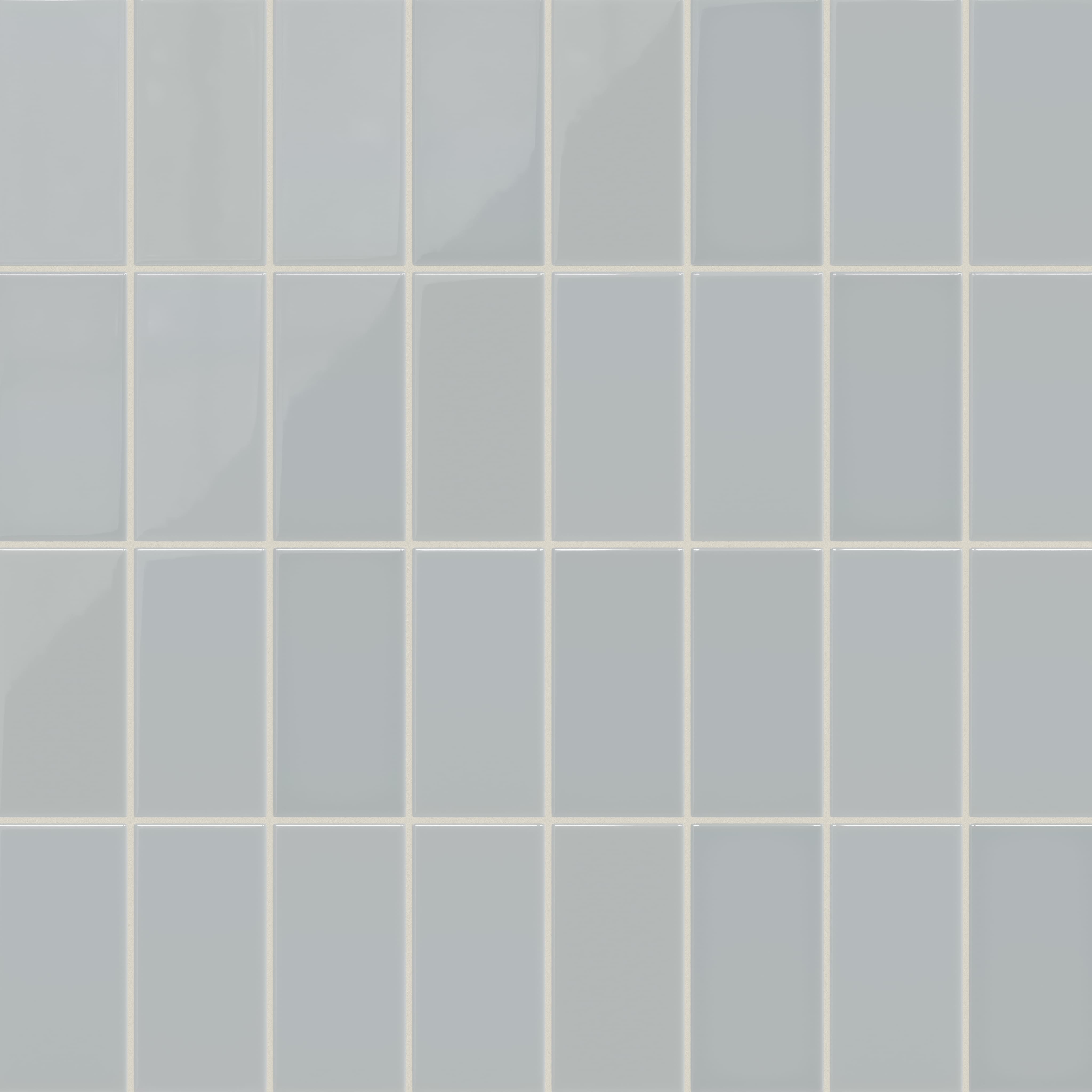 Quick Ship 3x6 Natural Press Ceramic Tile in Alberta Blue Gloss
