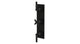 Flatiron Three Handle Wall Mount Shower Trim with Linear Cross/Linear Lever Handles in Matte Black