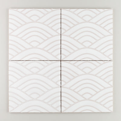 8x8 Handpainted Sample Summit  in White Motif