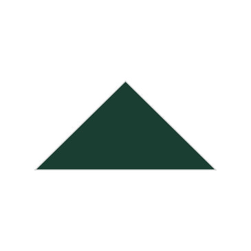 6" Triangle Original Ceramic Tile in Evergreen Matte