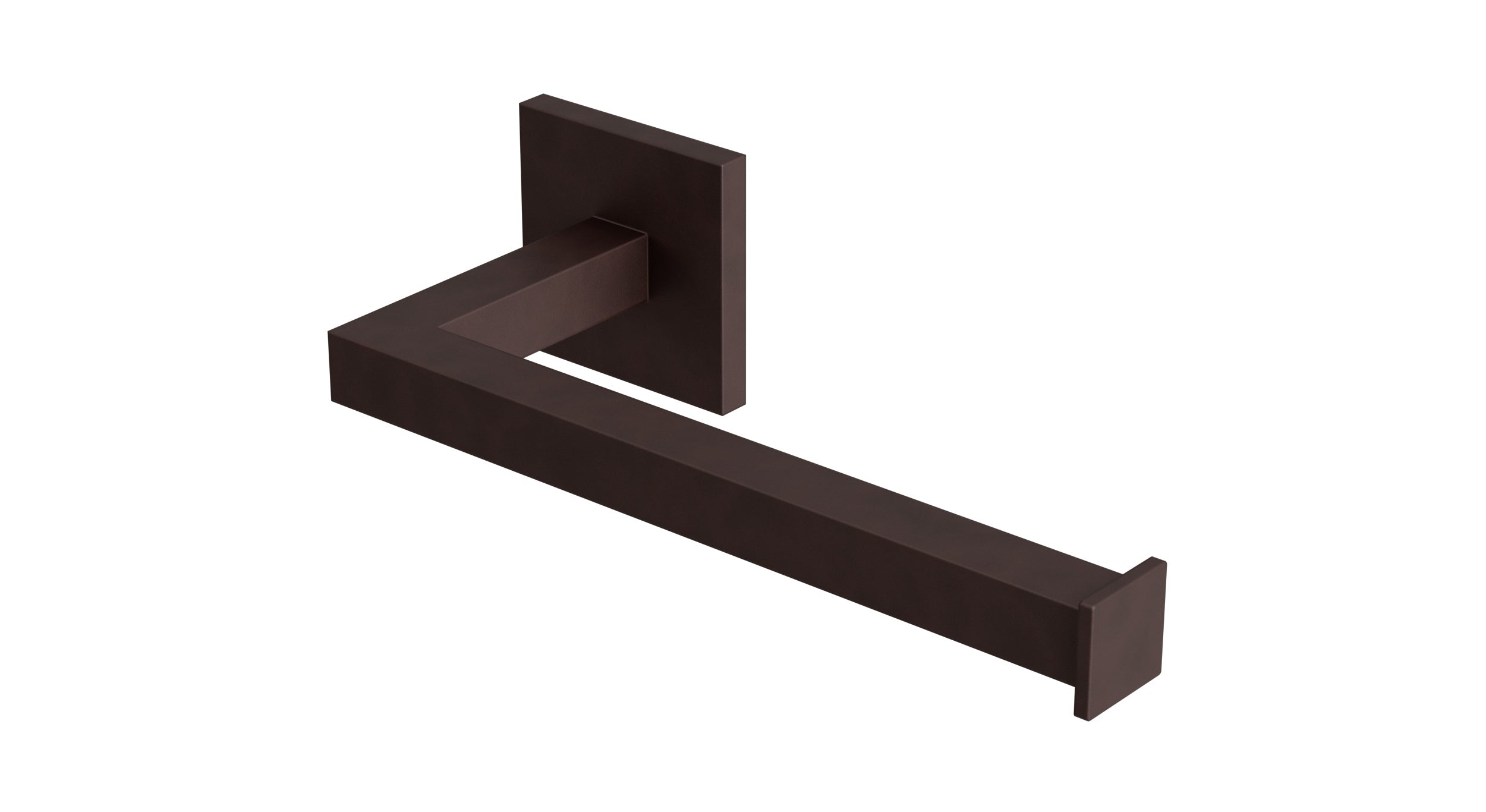 Flatiron Square Hand Towel Bar in Architectural Copper