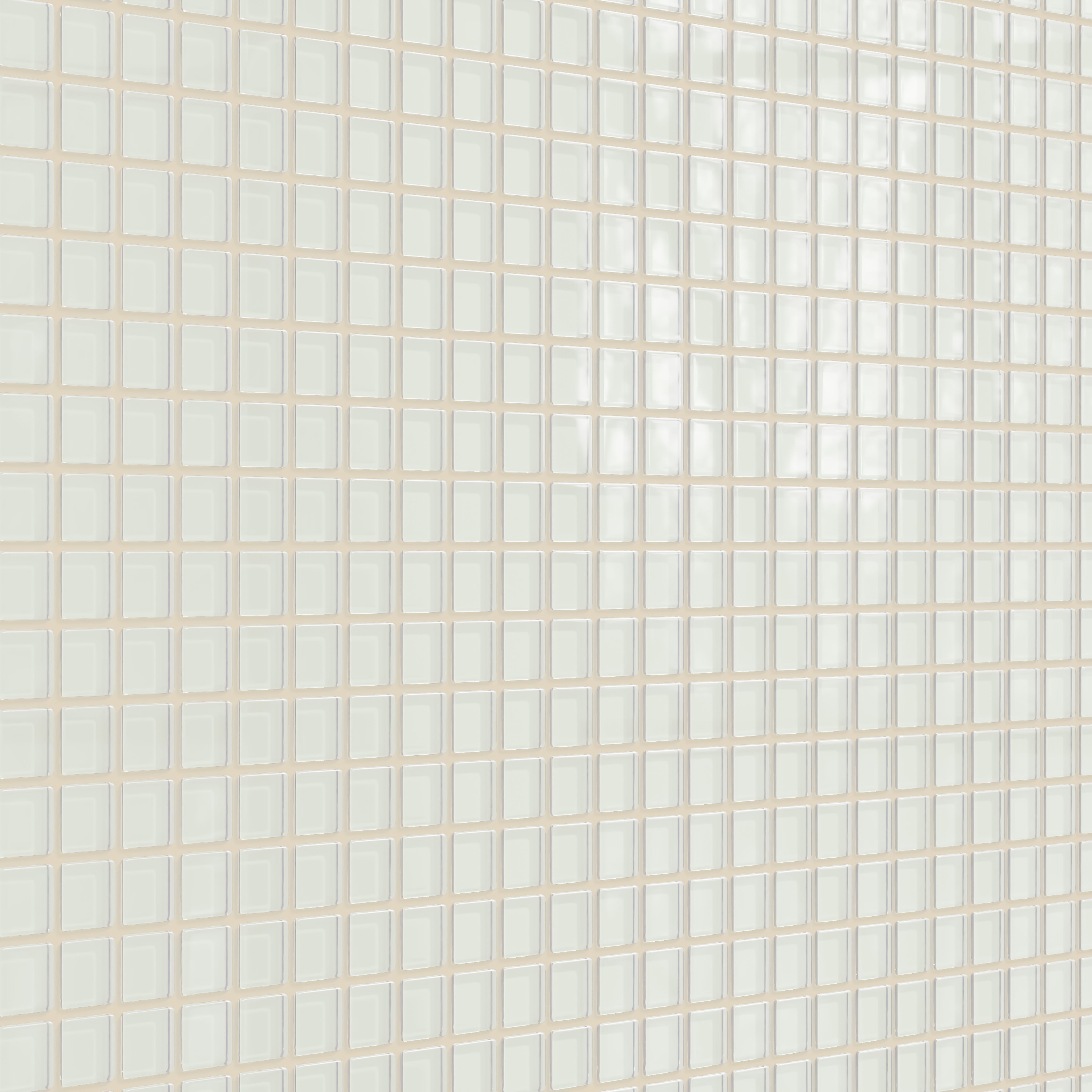 1x1 Straight Set Sheeted Glass Mosaic Tile in Flycatcher Gloss