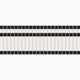 1x1, 1x4 Channel Stripe Border Sheeted Original Ceramic Tile in Nocturne Matte