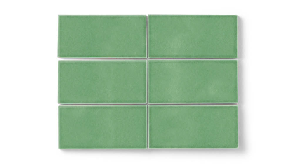 4x8 Original Ceramic Tile in Sea Green Gloss