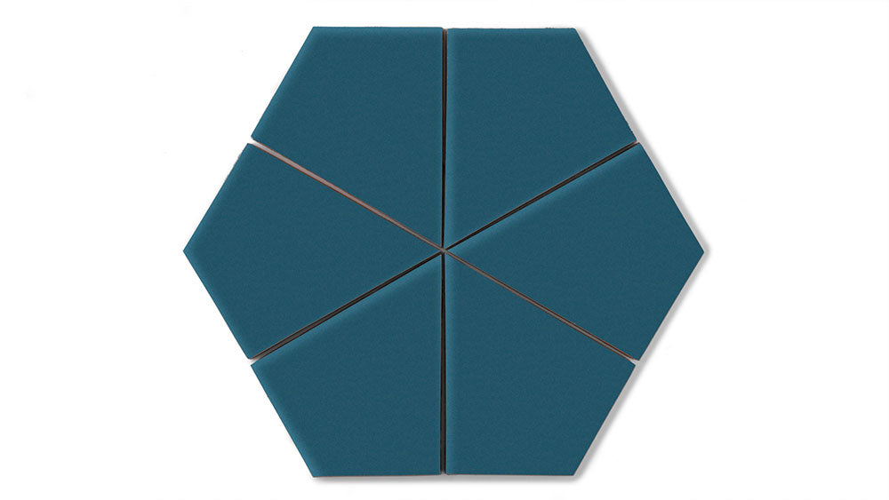 Hexite Original Ceramic Tile in Adriatic Sea Matte