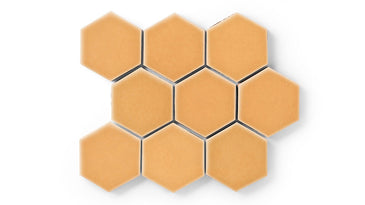 4" Hexagon Original Ceramic Tile in Koi Gloss