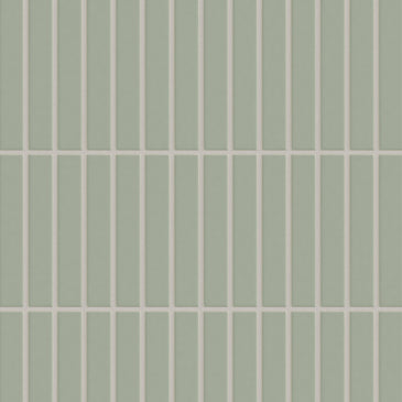 1x6 Straight Set Sheeted Original Ceramic Mosaic Tile in Rosemary Matte