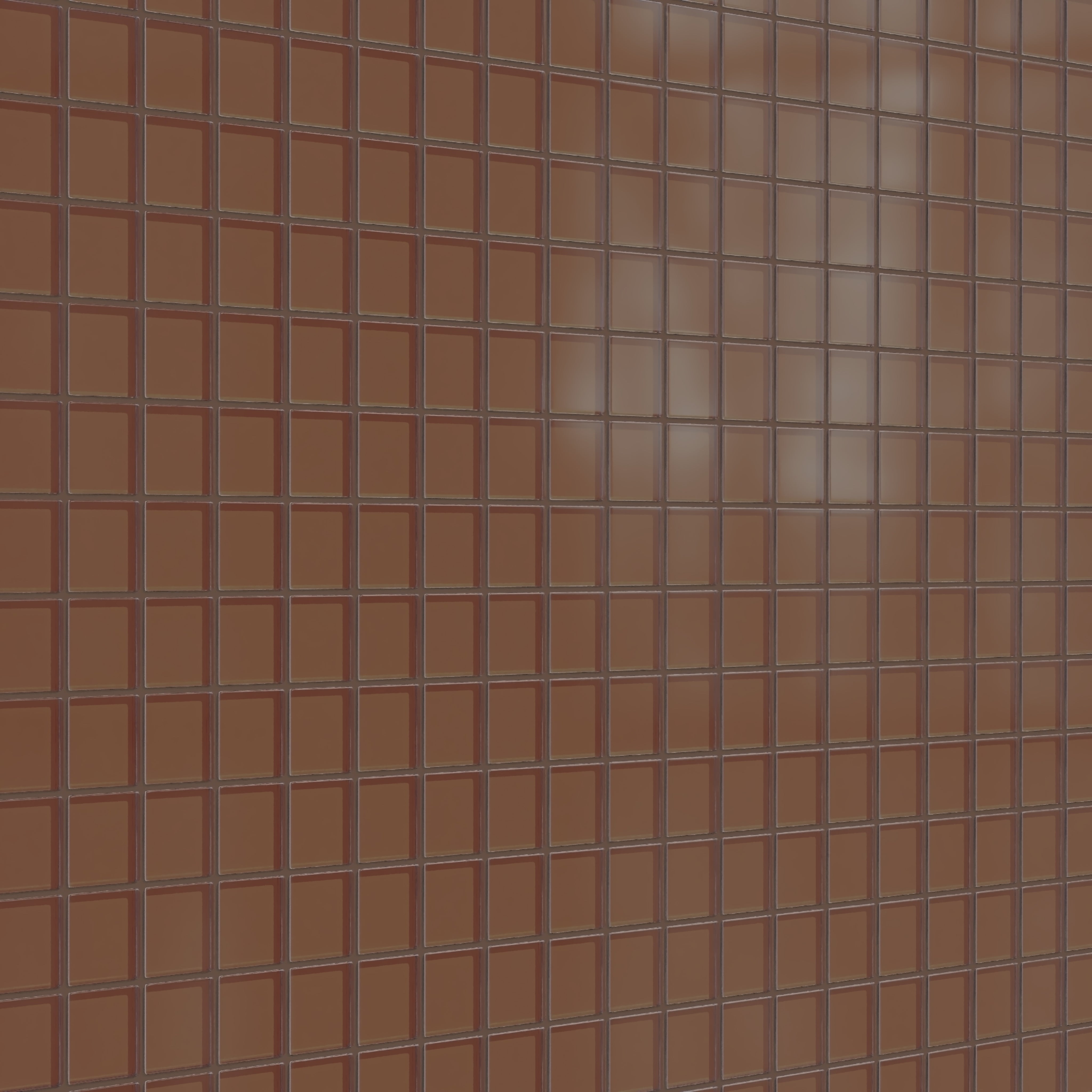 2x2 Straight Set Sheeted Glass Mosaic Tile in Kestrel Matte