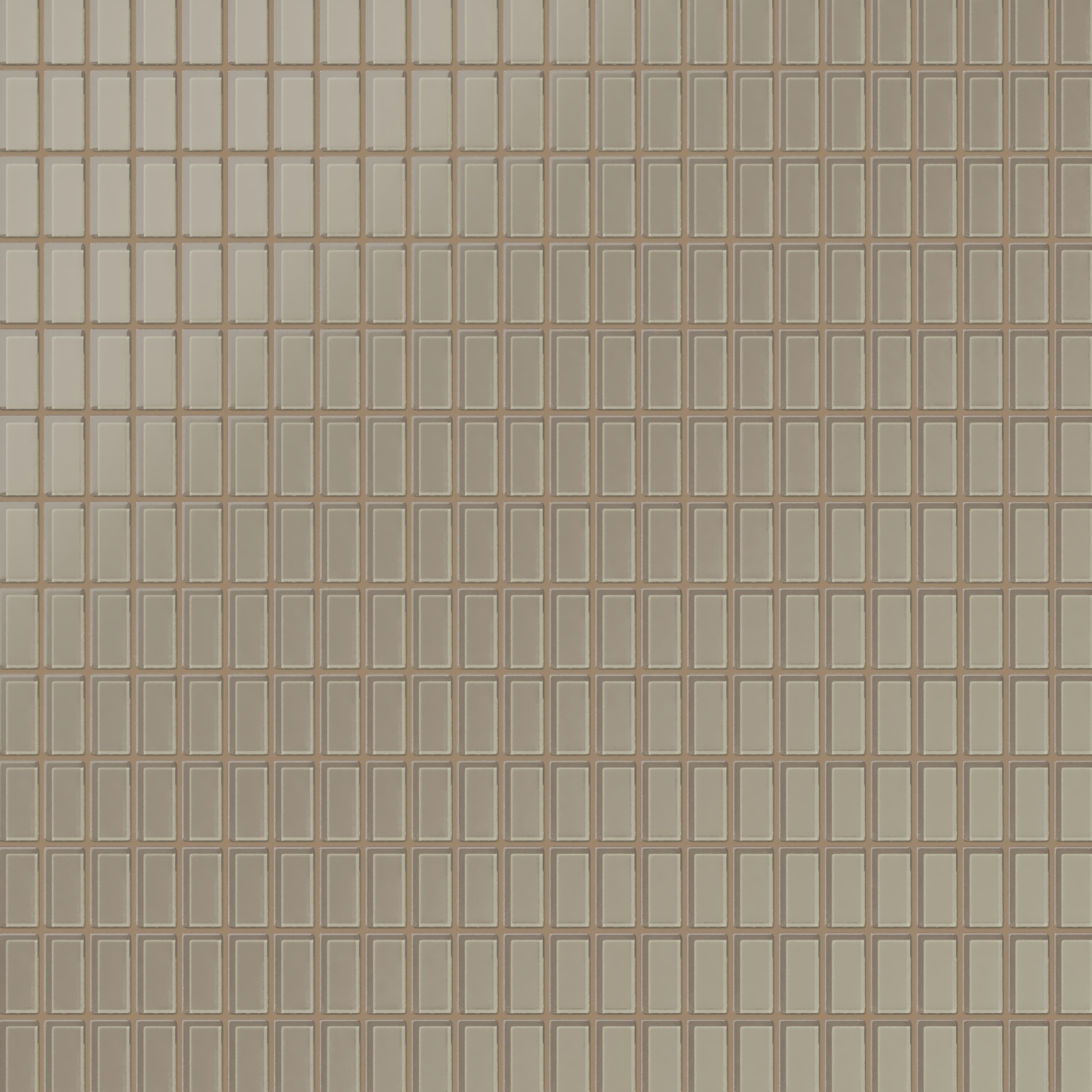 1x2 Straight Set Sheeted Glass Mosaic Tile in Quail Matte
