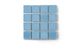 2x2 Straight Set Sheeted Original Ceramic Mosaic Tile in Caribbean Sea Gloss