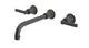 Emerson Two Handle Wall Mount 10" Lavatory Faucet with Classic Lever Handles in Blackened Nickel
