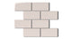 2x4 Half Offset Sheeted Natural Press Ceramic Mosaic Tile in Tyrian Purple Gloss
