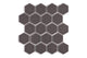 3" Hexagon Sheeted Original Ceramic Mosaic Tile in Kalamata Gloss