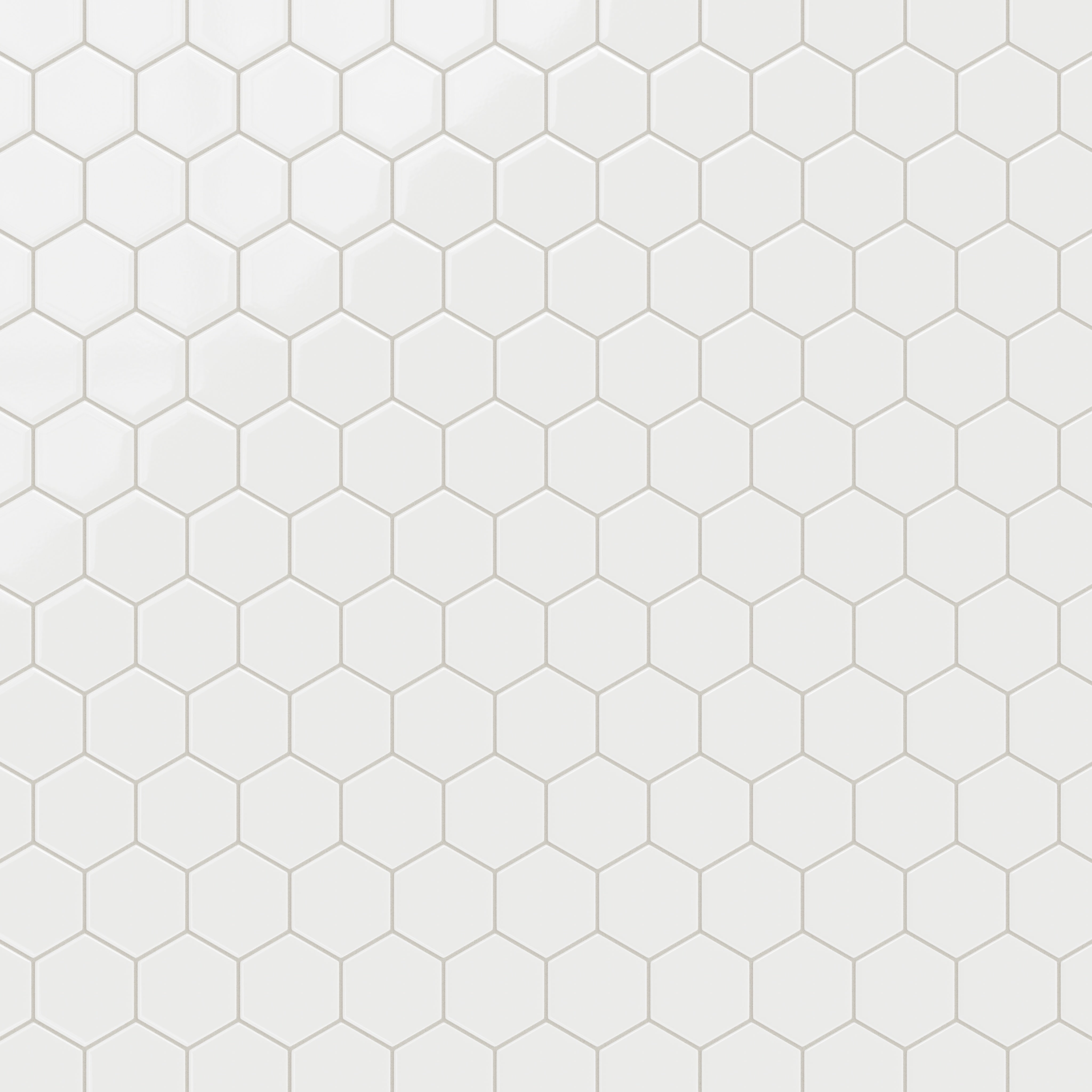 4" Hexagon Original Ceramic Tile in Calcite Gloss