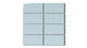 2x4 Straight Set Sheeted Natural Press Ceramic Mosaic Tile in Egyptian Blue Gloss