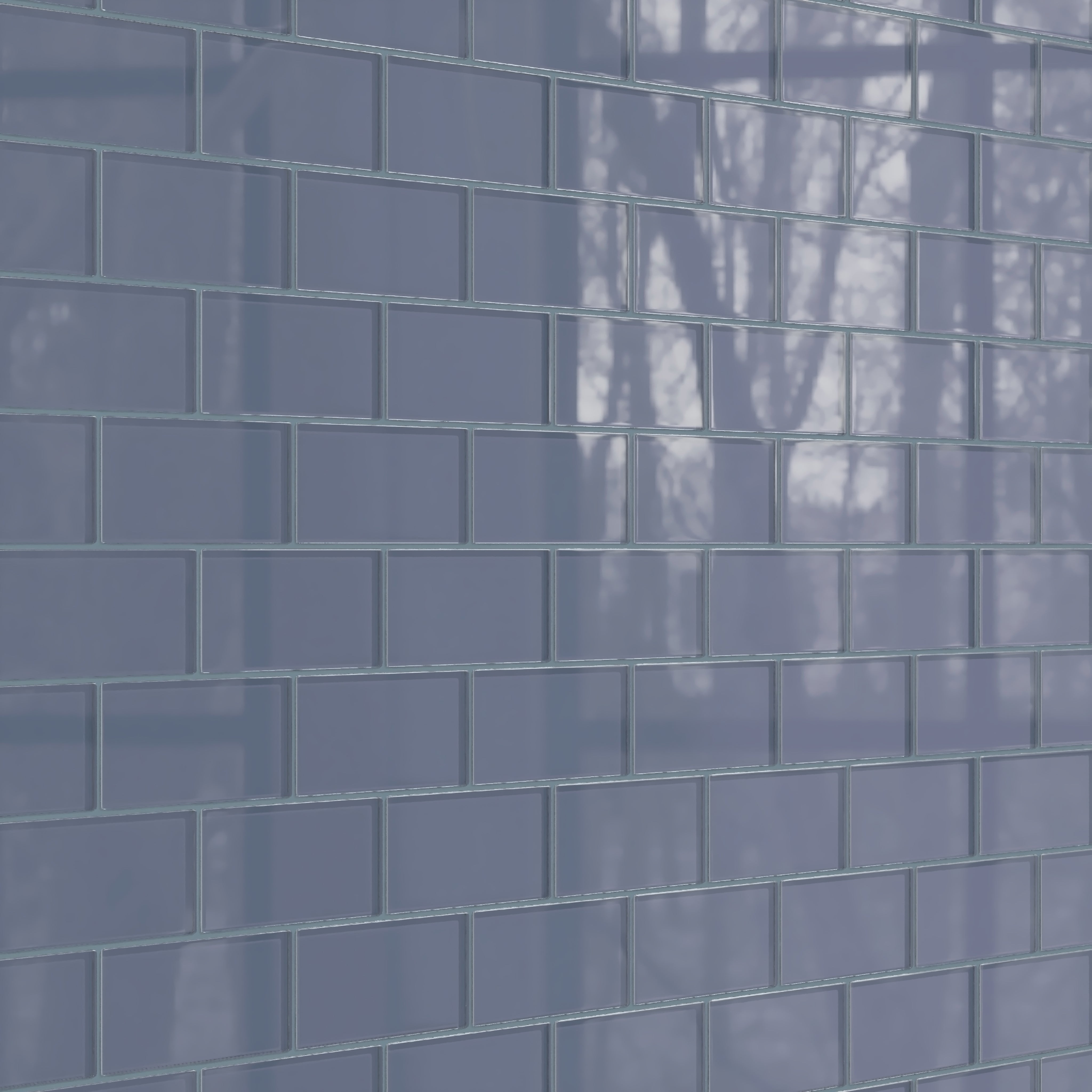 3x6 Glass Tile in Nuthatch Gloss