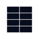 2x4 Straight Set Sheeted Original Ceramic Mosaic Tile in Navy Blue Matte