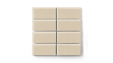 2x4 Straight Set Sheeted Original Ceramic Mosaic Tile in Dolomite Matte