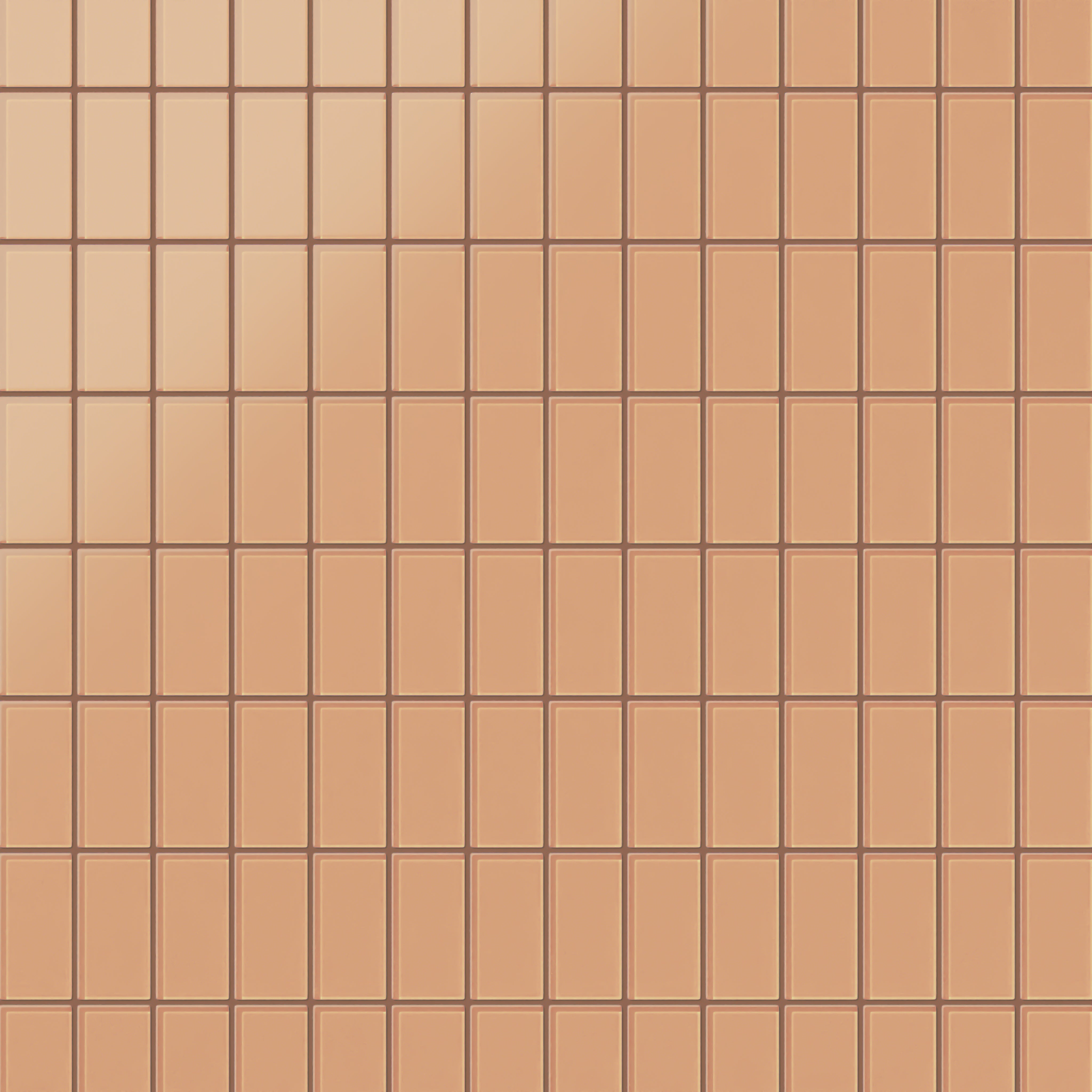 2x4 Straight Set Sheeted Glass Mosaic Tile in Carolina Wren Matte