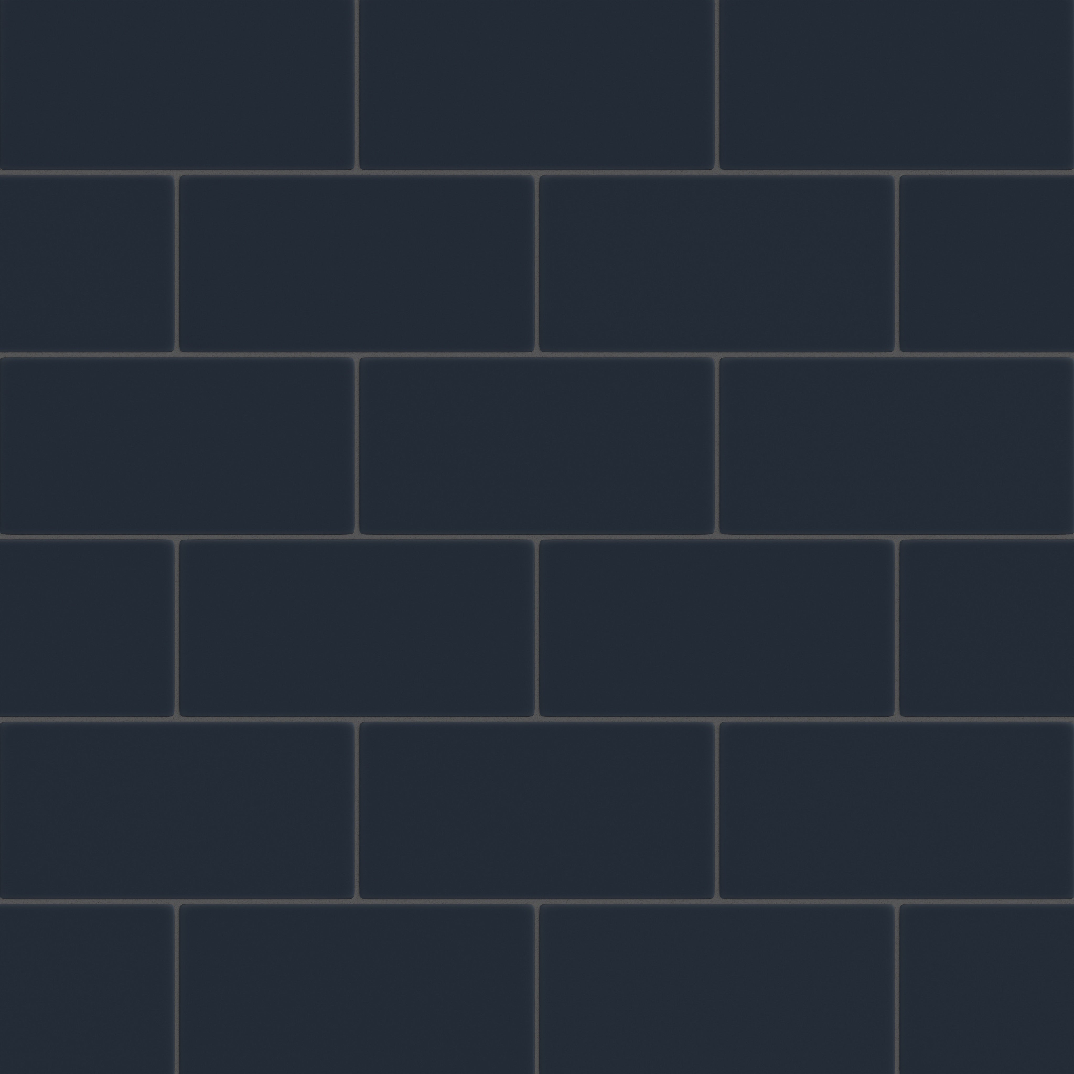 6x12 Original Ceramic Tile in Navy Blue Matte