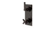 Flatiron Two Handle Wall Mount Shower Trim with Linear Cross/Linear Lever Handles in Antique Bronze