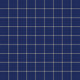 3x3 Straight Set Sheeted Natural Press Ceramic Mosaic Tile in Ultramarine Matte