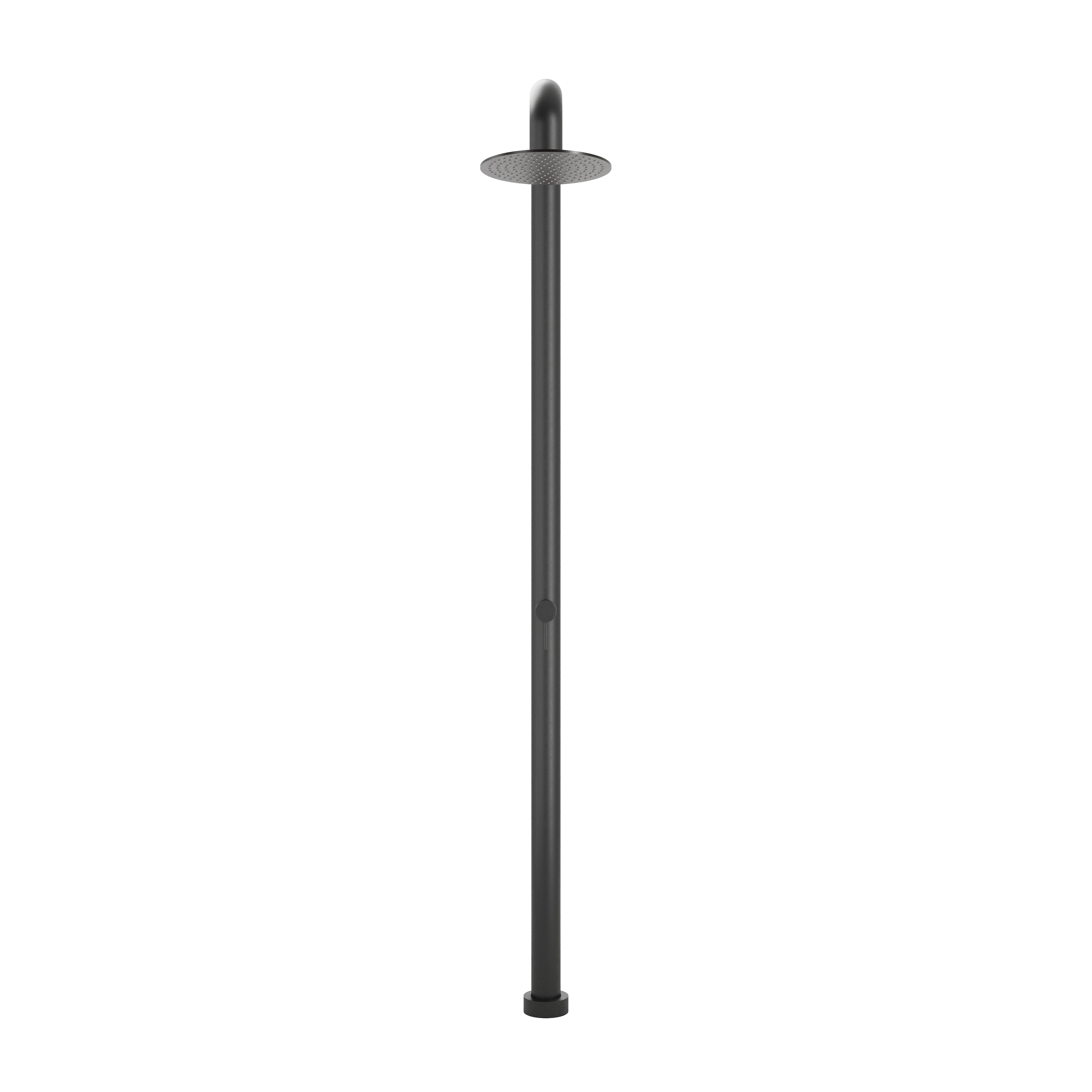 Contour Outdoor Shower Pressure Balance with 12" Rain Head in Oil Rubbed Bronze