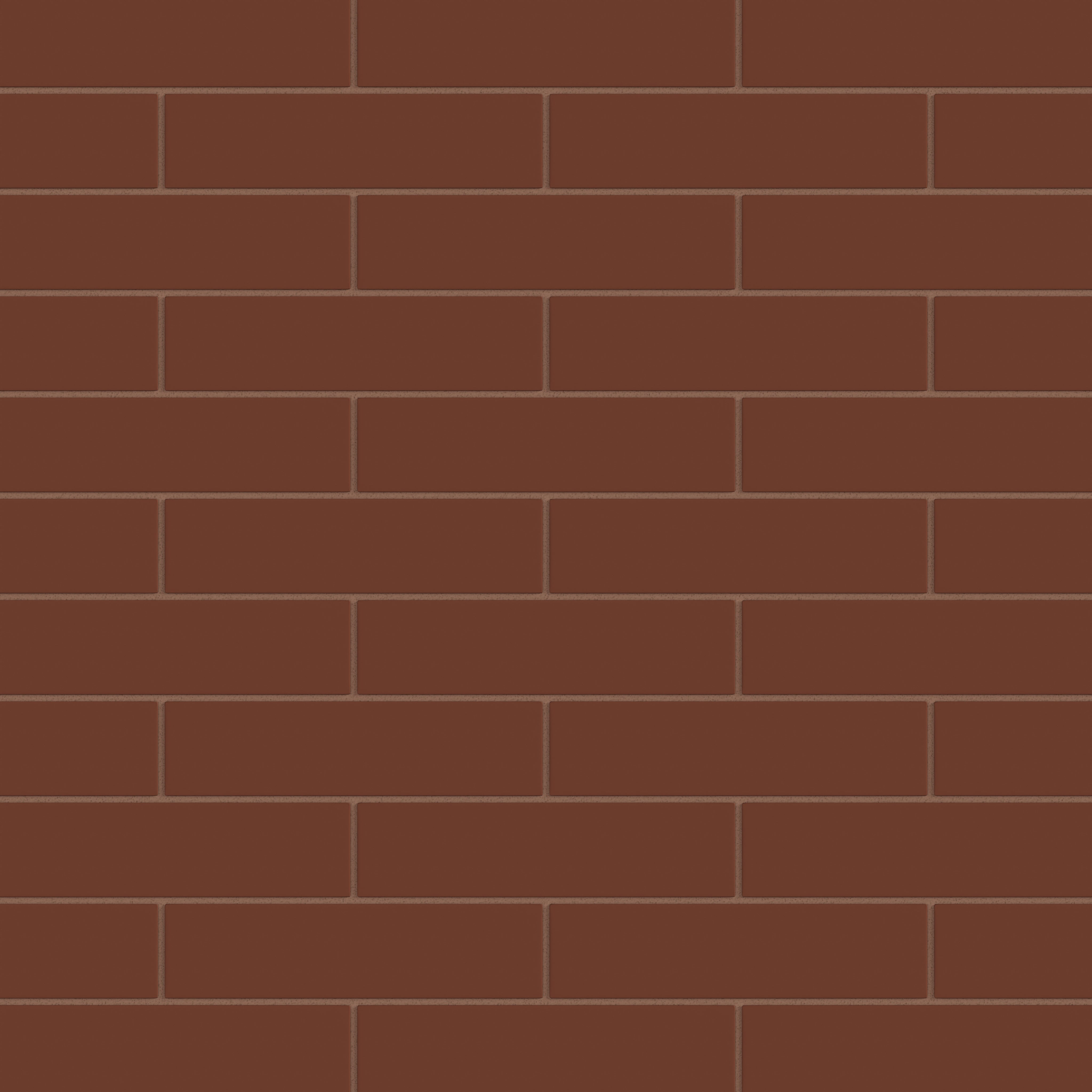 2x8 Natural Press Ceramic Tile in Red Iron Oxide Matte