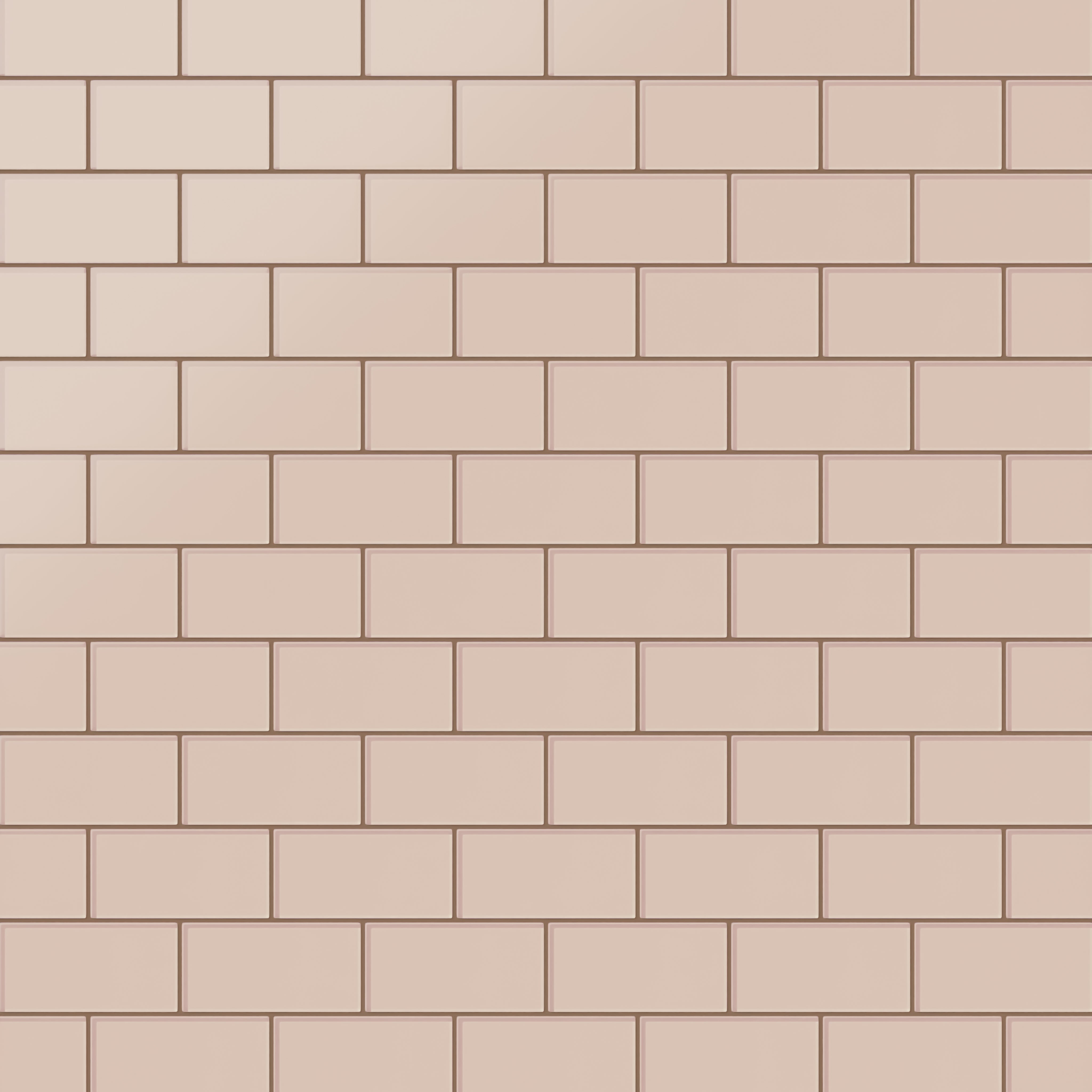 3x6 Glass Tile in Rosy Finch Matte