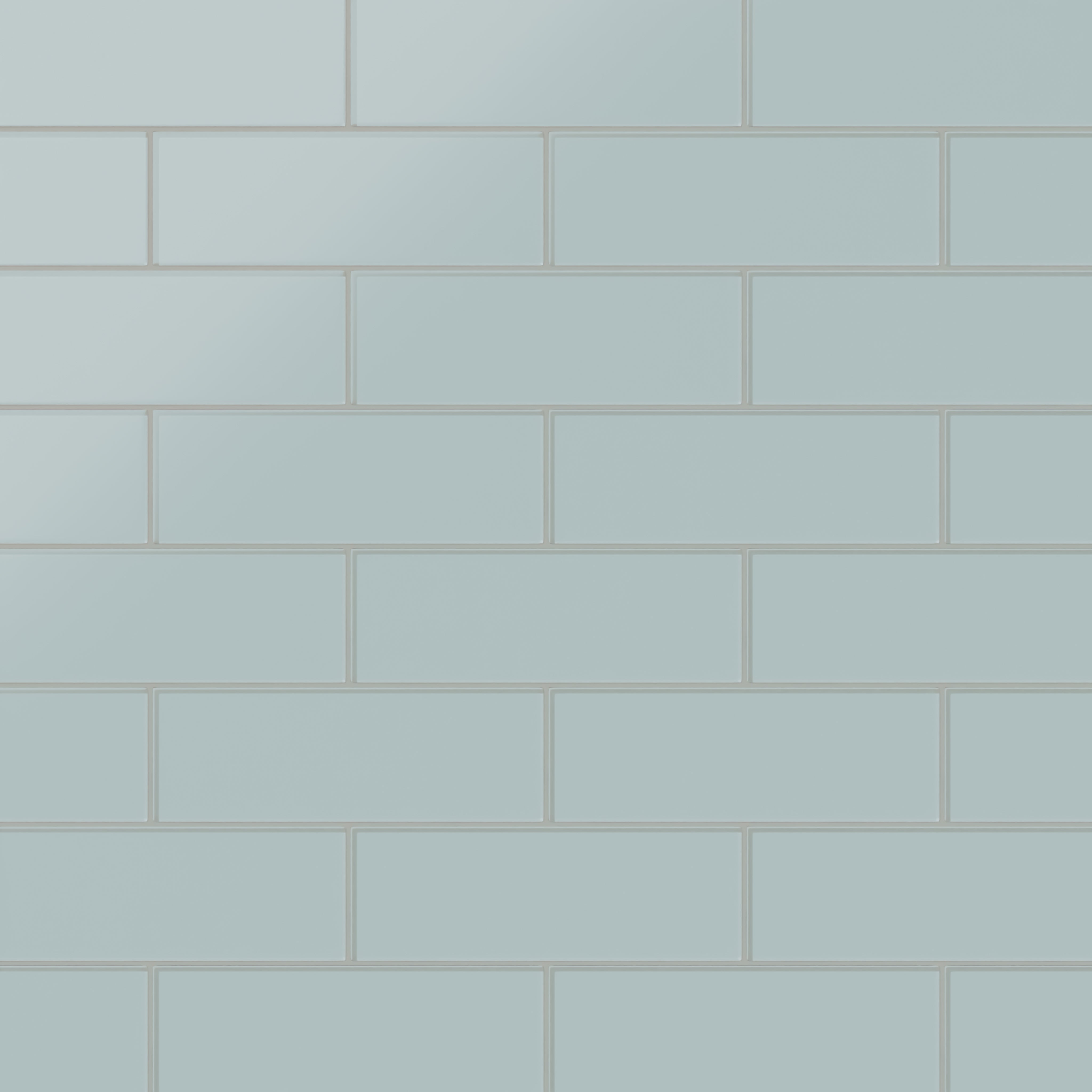 4x12 Glass Tile in Great Blue Heron Matte