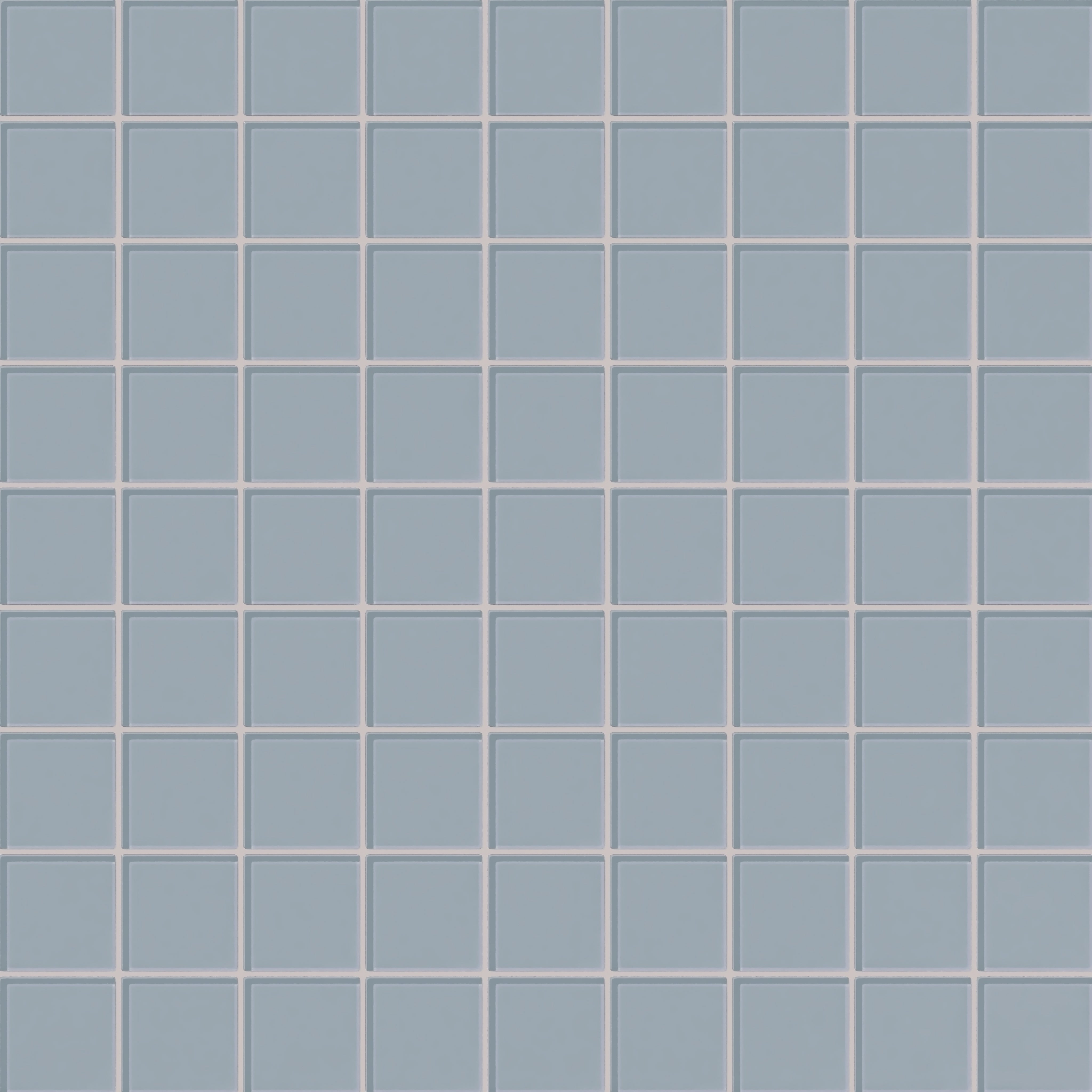 3x3 Straight Set Sheeted Glass Mosaic Tile in Pinyon Jay Gloss