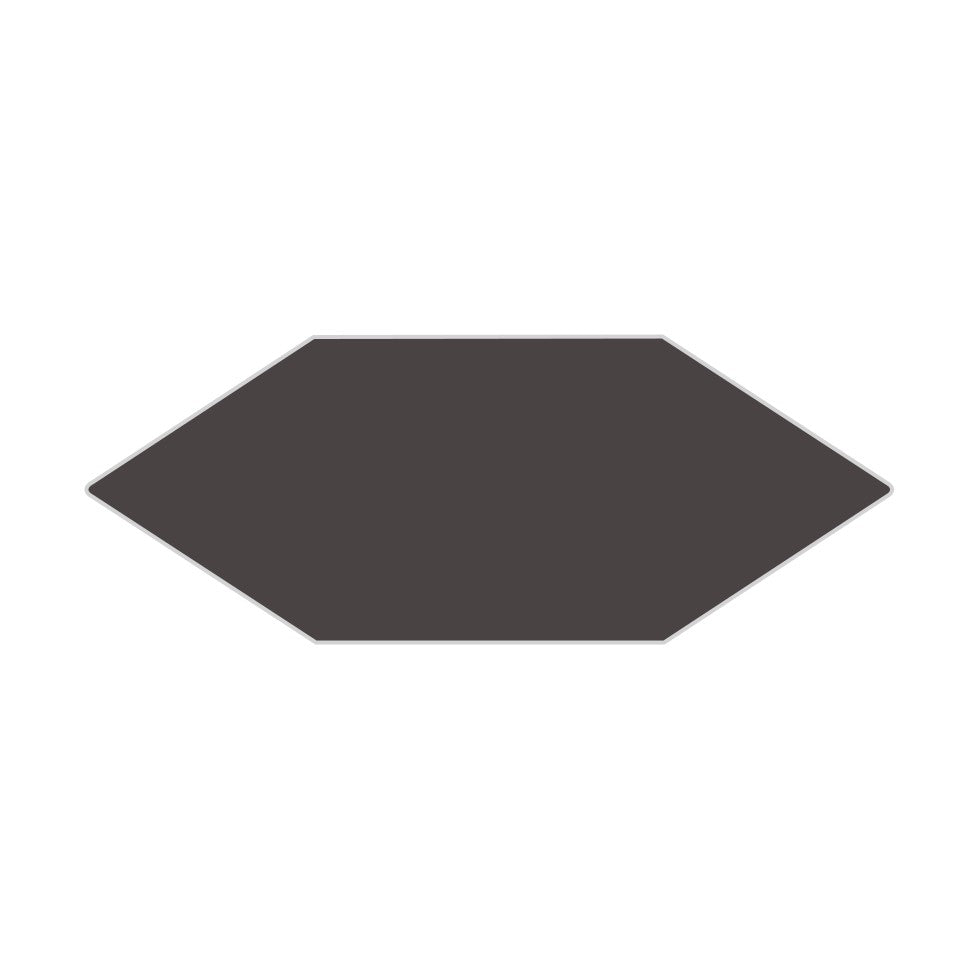 Picket Original Ceramic Tile in Carbon Gloss