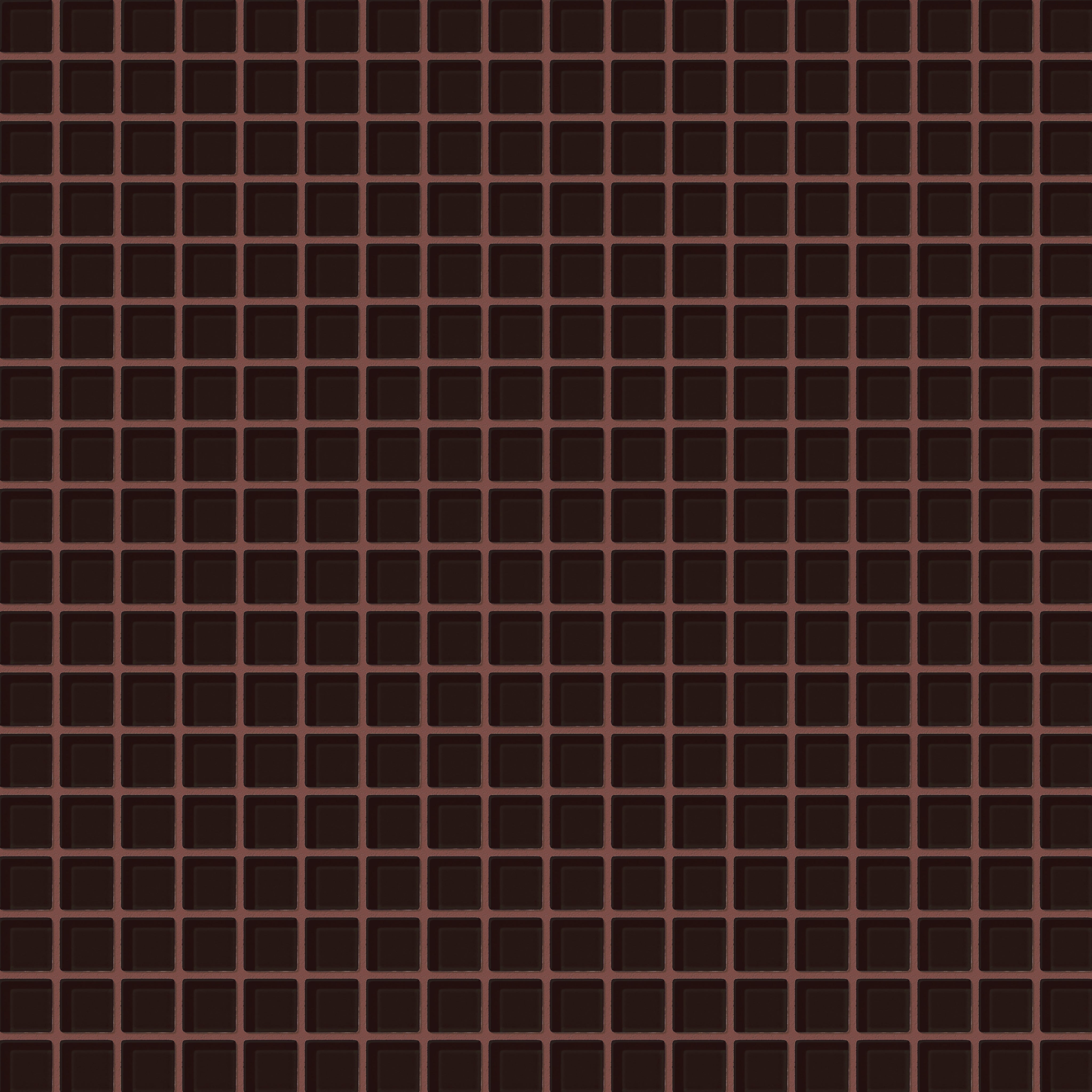 1x1 Straight Set Sheeted Glass Mosaic Tile in Nighthawk Gloss