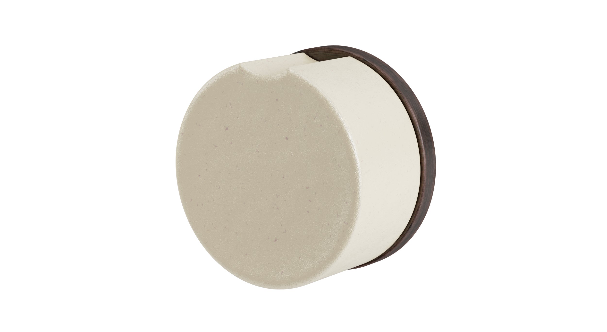 Foundry One Handle Wall Mount Diverter/Volume Control Shower Trim with Groove Ceramic Knob Handle in Antique Bronze