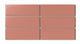 2x6 Natural Press Ceramic Tile in Madder Red Matte