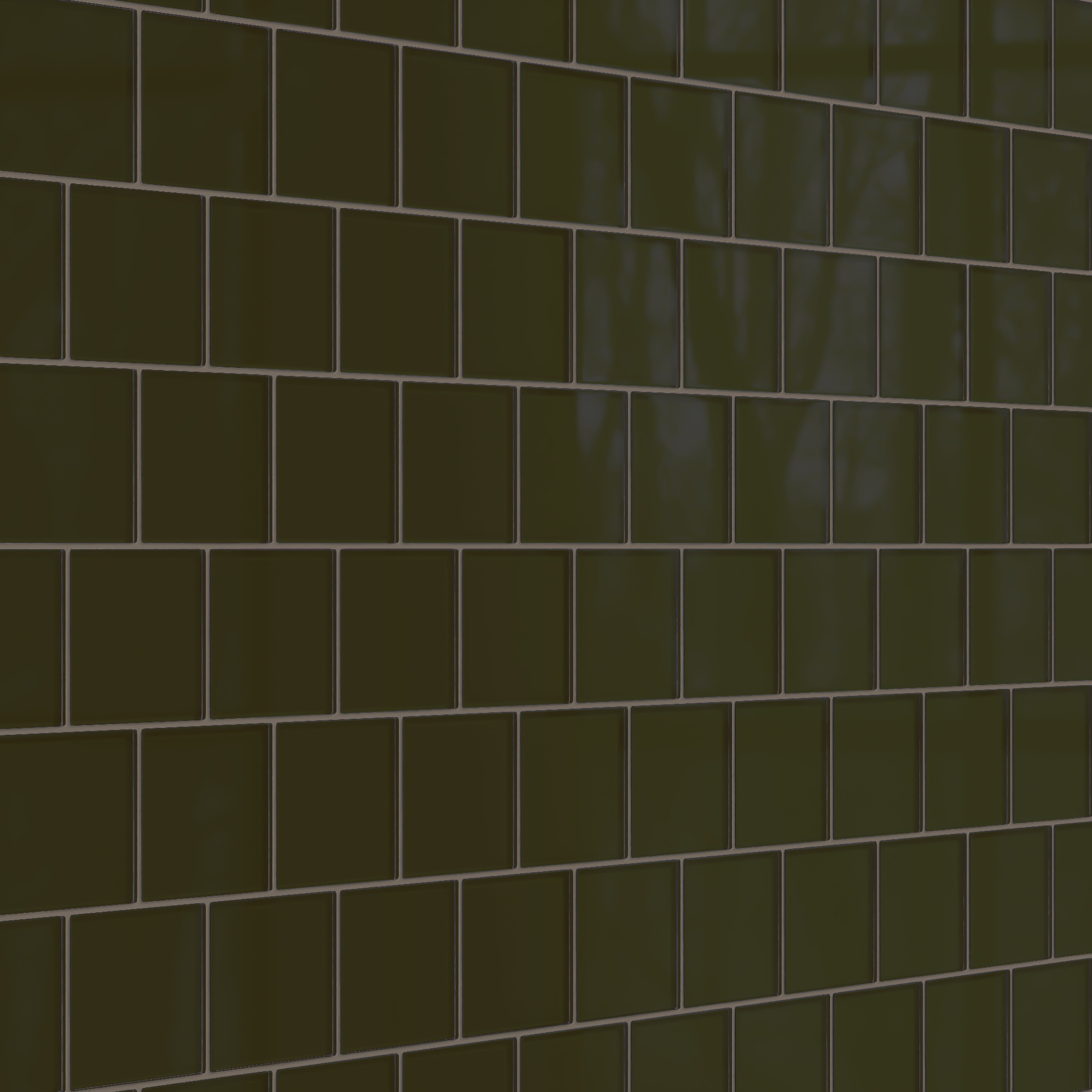 4x4 Glass Tile in Catbird Gloss