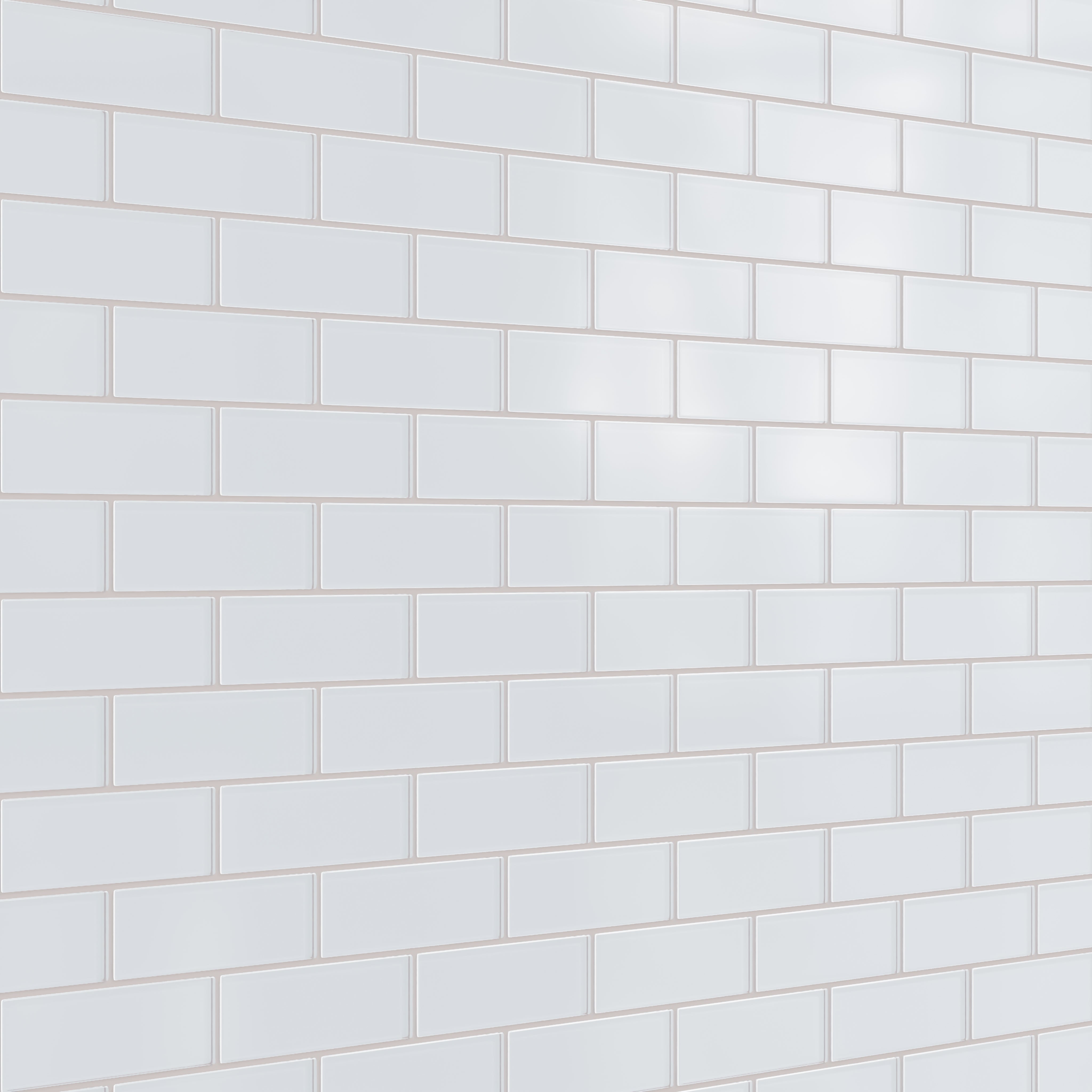 2x6 Glass Tile in Snowy Owl Matte