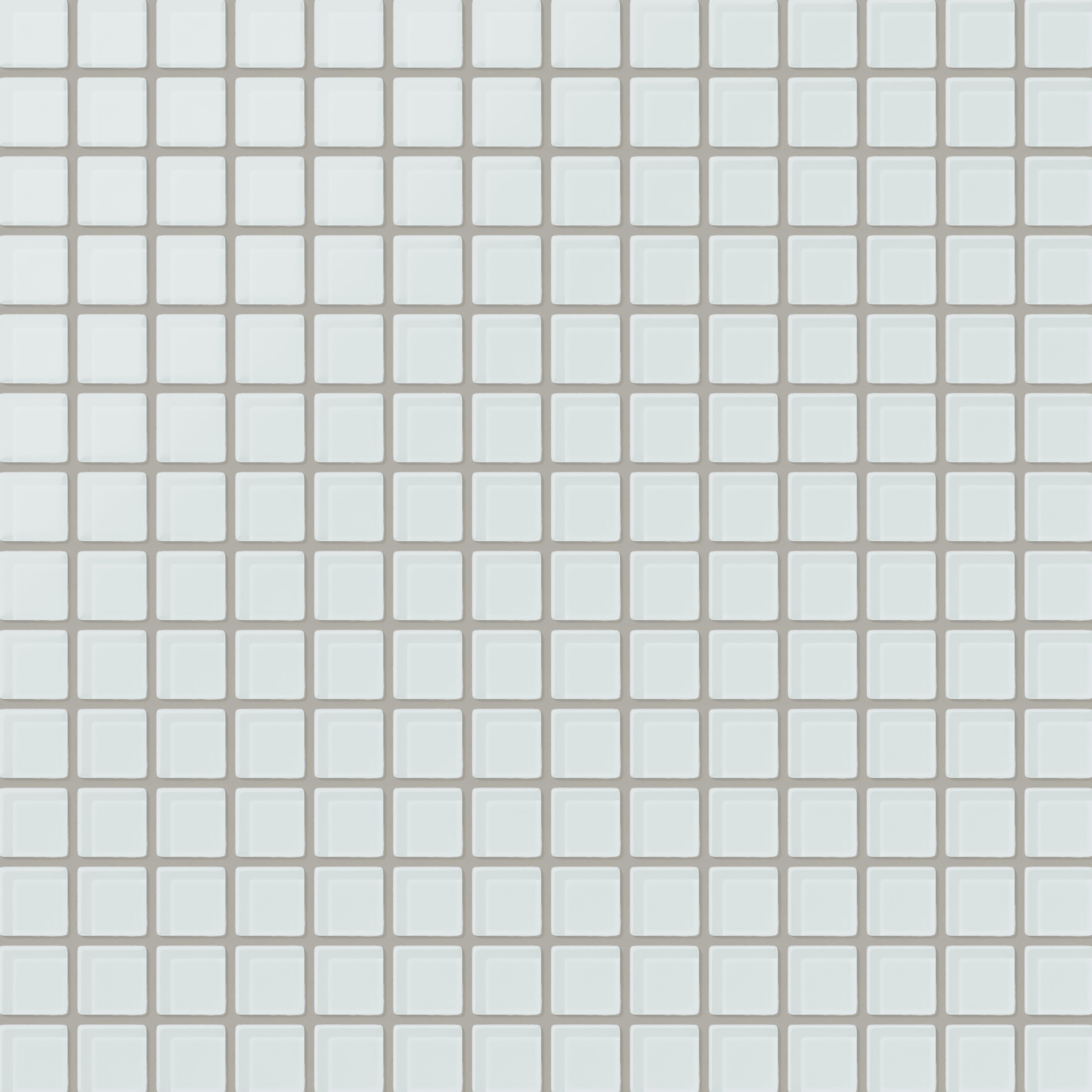 1x1 Straight Set Sheeted Glass Mosaic Tile in Warbler Matte