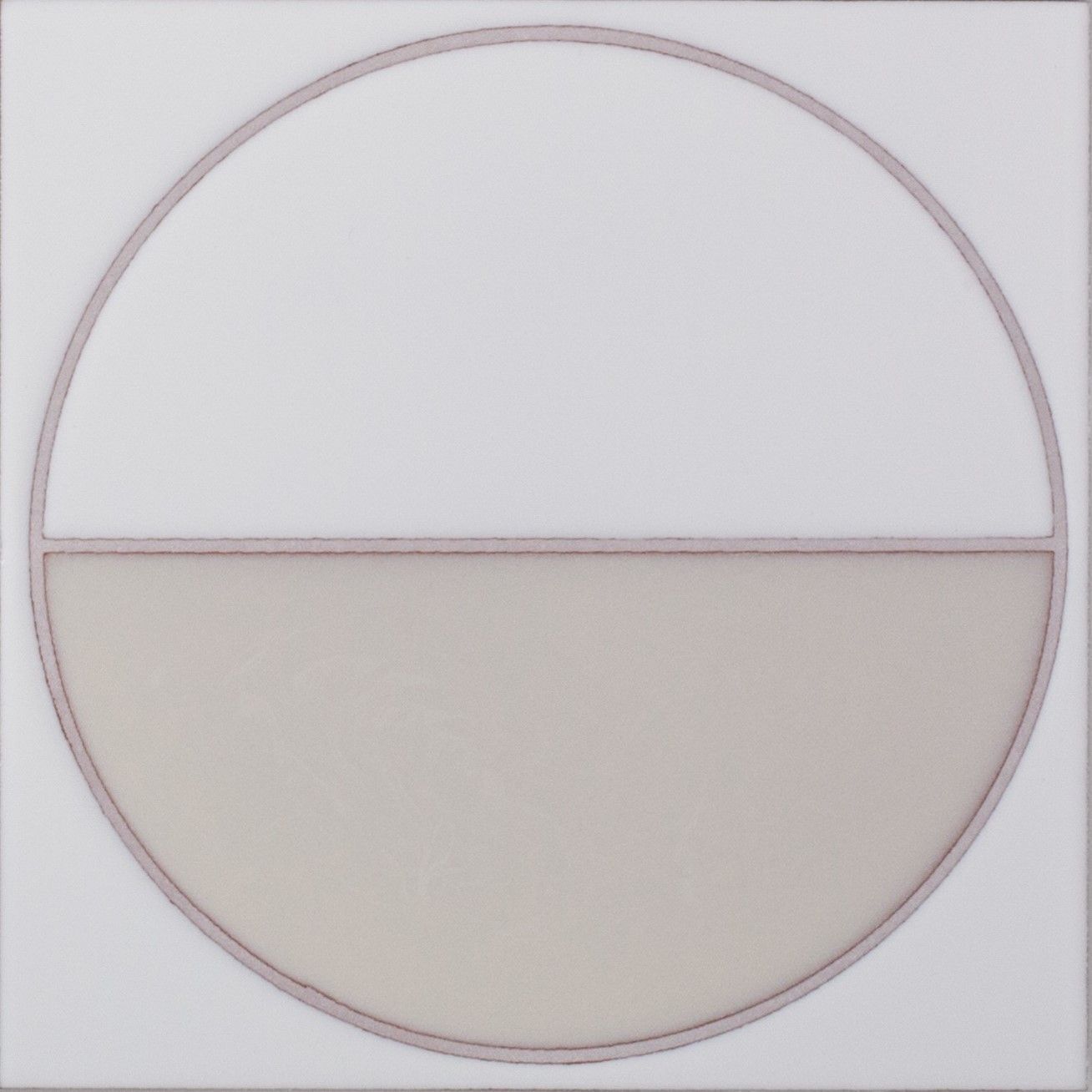 8x8 Handpainted Tile Harvest in White Motif