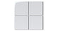 4x4 Natural Press Ceramic Tile in Tin Oxide Gloss